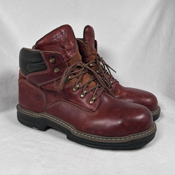 Wolverine Work Boots Steel Toe MultiShox Contour Welt Brown W02419 Mens 11M main image 9